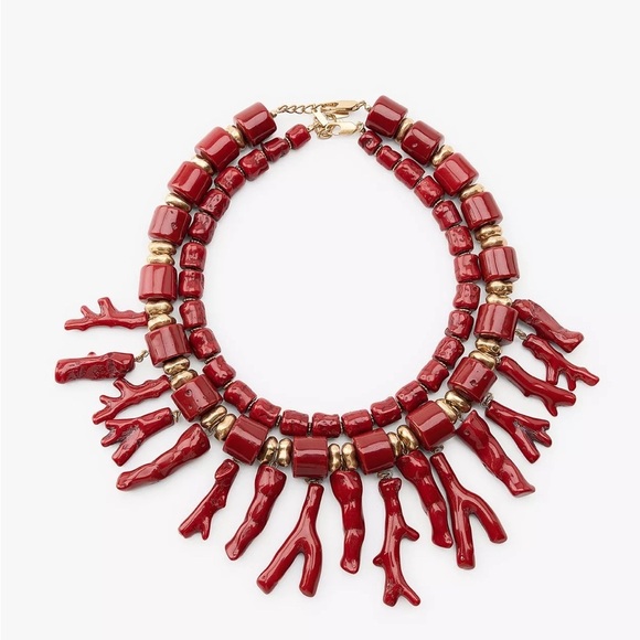 🔥🔥Zara pack of 2 coral necklaces with Resin - Picture 2 of 3